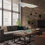 Seraph Suspension By Eurofase White - Side View