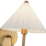 Serena Wall Vanity Light Aged Gold Opal Glass By Alora - Detailed View