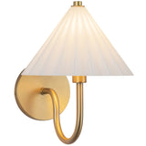Serena Wall Vanity Light Aged Gold Opal Glass By Alora - Detailed View