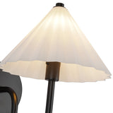 Serena Wall Vanity Light Matte Black Opal Glass By Alora - Detailed View