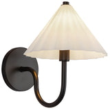 Serena Wall Vanity Light Matte Black Opal Glass By Alora