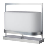 Serenity Table Lamp, shown in Sterling, by Hubbardton Forge