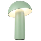 Setas Portable Table Lamp Sage Green By Kuzco Side View