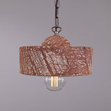 Seville Ceramic Pendant - Antique Brass