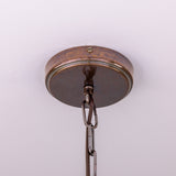 Seville Ceramic Pendant - Antique Brass