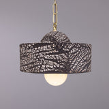 Seville Ceramic Pendant - Polished Brass