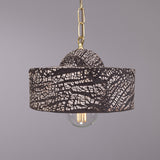 Seville Ceramic Pendant - Polished Brass