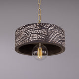 Seville Ceramic Pendant - Polished Brass
