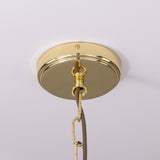 Seville Ceramic Pendant - Polished Brass