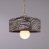 Seville Ceramic Pendant - Polished Brass
