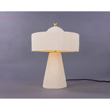 Seville Ceramic Table Lamp - Polished Brass