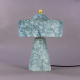 Seville Ceramic Table Lamp - Satin Brass