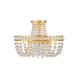Seville Semi Flush Mount 16.5'' Aged Brass