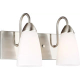 Seville Vanity Light — 13.5 Inch, Brushed Nickel