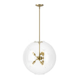 Sfera 6-Light Pendant in Modern Brass by Hubbardton Forge