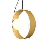 Sfera Pendant Light By Accord, Color: Organic Gold, ,| Casa Di Luce Lighting