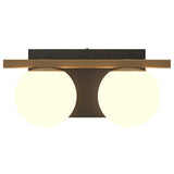 Sfera Wall Sconce 2 Lights Charcoal By Accord