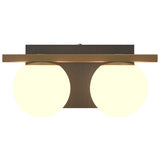 Sfera Wall Sconce 2 Lights Oragnic Lead Grey By Accord