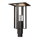 Shadow Box Outdoor Post Lantern in Coastal Oil Rubbed Bronze by Hubbardton Forge