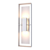 Shadow Box Outdoor Wall Light Tall in Coastal Burnished Steel, Coastal Burnished Steel by Hubbardton Forge