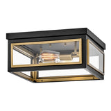 Shaw Medium Flush Mount - Black - by Hinkley