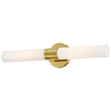 Shea Vanity Light Bright Brass By Lark Living - Side View4
