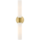 Shea Vanity Light Bright Brass By Lark Living - With Light
