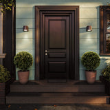 Shield Dark Sky Wall Sconce Small By DALS - Lifestyle View