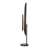 Shield Floor Lamp Medium, shown in Dark Smoke, Dark Smoke, by Hubbardton Forge