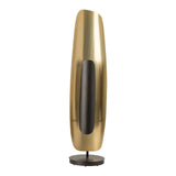 Shield Floor Lamp Short, shown in Oil Rubbed Bronze, Modern Brass, by Hubbardton Forge