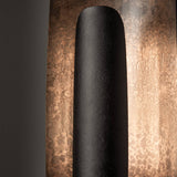 Shield Wall Sconce Large detail in Black, Clear Steel, by Hubbardton Forge