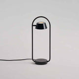 Shiny Black Olo Ring Table Lamp by Seed Design