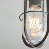 Ship s Companionway Outdoor Flushmount Weathered Brass And Clear Glass By Original BTC Detailed View