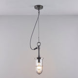 Ship s Well 7524 Glass Pendant Weathered Brass And Clear Glass By Original BTC