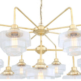Siena Tier Chandelier - Polished Brass