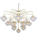 Siena Tier Chandelier - Polished Brass