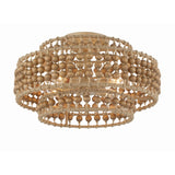 Silas Semi-Flush Mount 16'' Burnished Silver