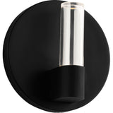 Silas Wall Sconce — 4 1/2", Clear, Midnight Black