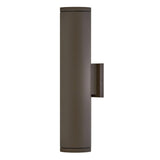 Silo Up/Down Wall Mount Lantern - Architectural Bronze