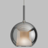 Silver Glass Glo Maxi Pendant by Penta