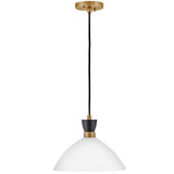 Simon Convertible Pendant Light Black Cased Opal By Lark Living - Front View4