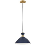 Simon Convertible Pendant Light Matte Navy By Lark Living