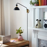 Simon Plug-In Wall Sconce Black By Lark Living - Lifestyle View