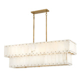 Simone Medium Eight Light Linear - Burnished Gold - by Fredrick Ramond