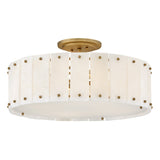 Simone Medium Semi-Flush Mount - Burnished Gold - by Fredrick Ramond