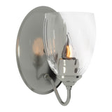 Simple Lines Wall Sconce Small in Sterling by Hubbardton Forge