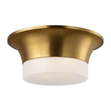 Sina Flushmount — 14 3/4", Etched, Burnished Brass