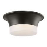 Sina Flushmount — 14 7/8", Etched, Aged Iron