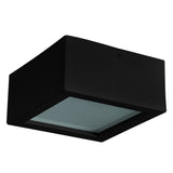 Single Ceramic Flush Mount Black By Geo Contemporary