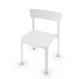 SKIN DINING CHAIR BY CALLIGARIS, COLORS: MATT OPTIC WHITE, POLYPROPYLENE, SET OF 4, | CASA DI LUCE LIGHTING
